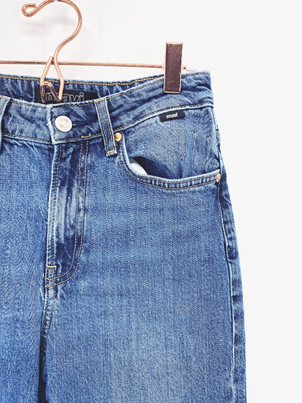 Mavi New York High Rise Straight Jean - Picture 2 of 8